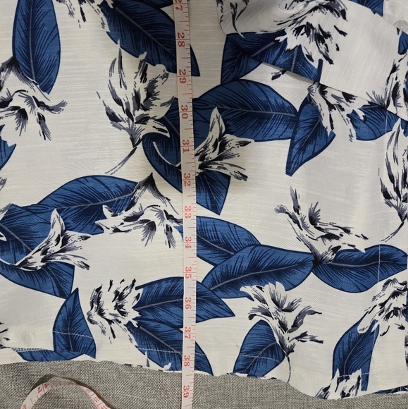 Gracia Blue and White Midi Shirt Dress Sz Small - Picture 13 of 14